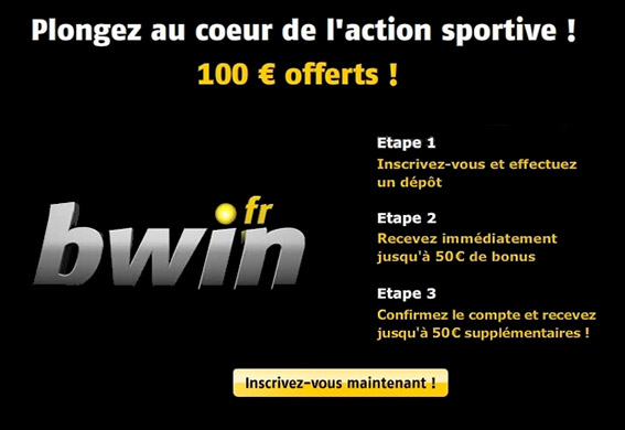 bonus 100 euros bwin