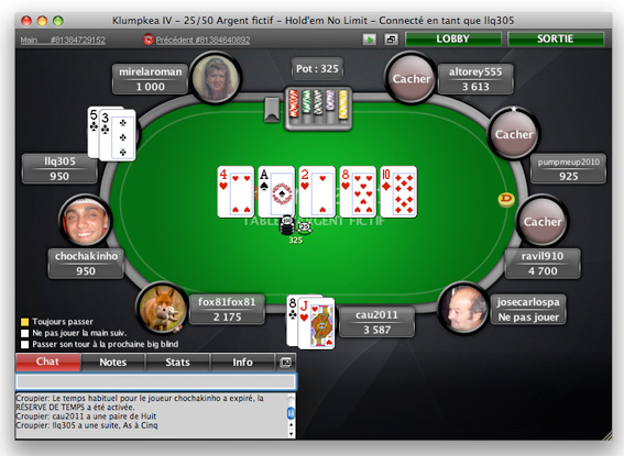table pokerstars mac