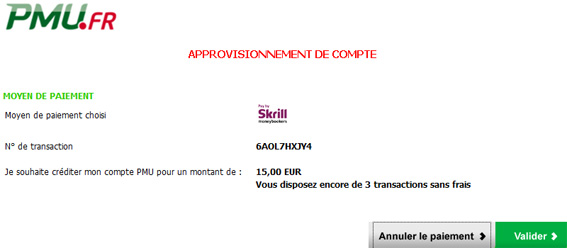 paiement skrill pmu