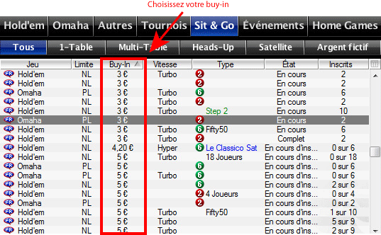 buy-in pokerstars sit and go